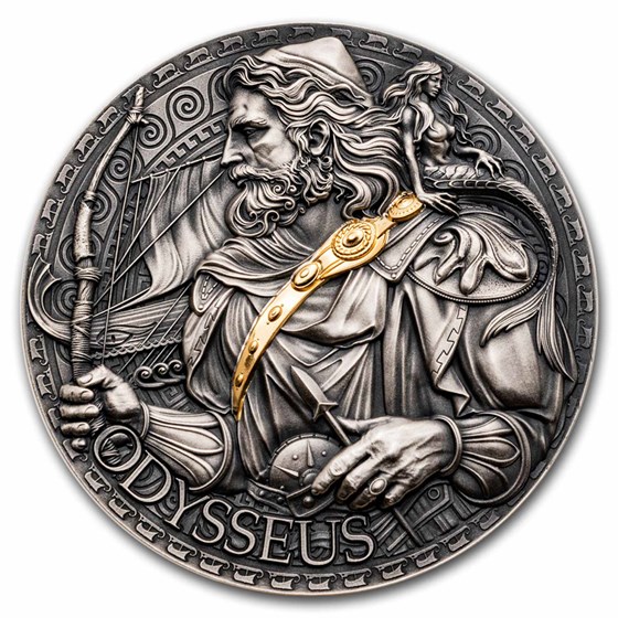 2024 Republic of Cameroon 2 oz Silver Greek Mythology; Odysseus 2024 Republic of Cameroon 2 oz Silver Greek Mythology; Odysseus