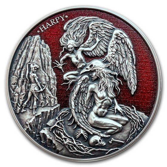 2024 Republic of Cameroon 2 oz Silver Mythical Creatures: Harpy 2024 Republic of Cameroon 2 oz Silver Mythical Creatures: Harpy