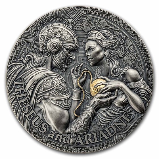 2024 Republic of Cameroon 2 oz Silver Mythology Theseus & Ariadne 2024 Republic of Cameroon 2 oz Silver Mythology Theseus & Ariadne