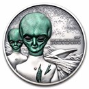 2024 Republic of Cameroon 2 oz Silver Roswell UFO Incident