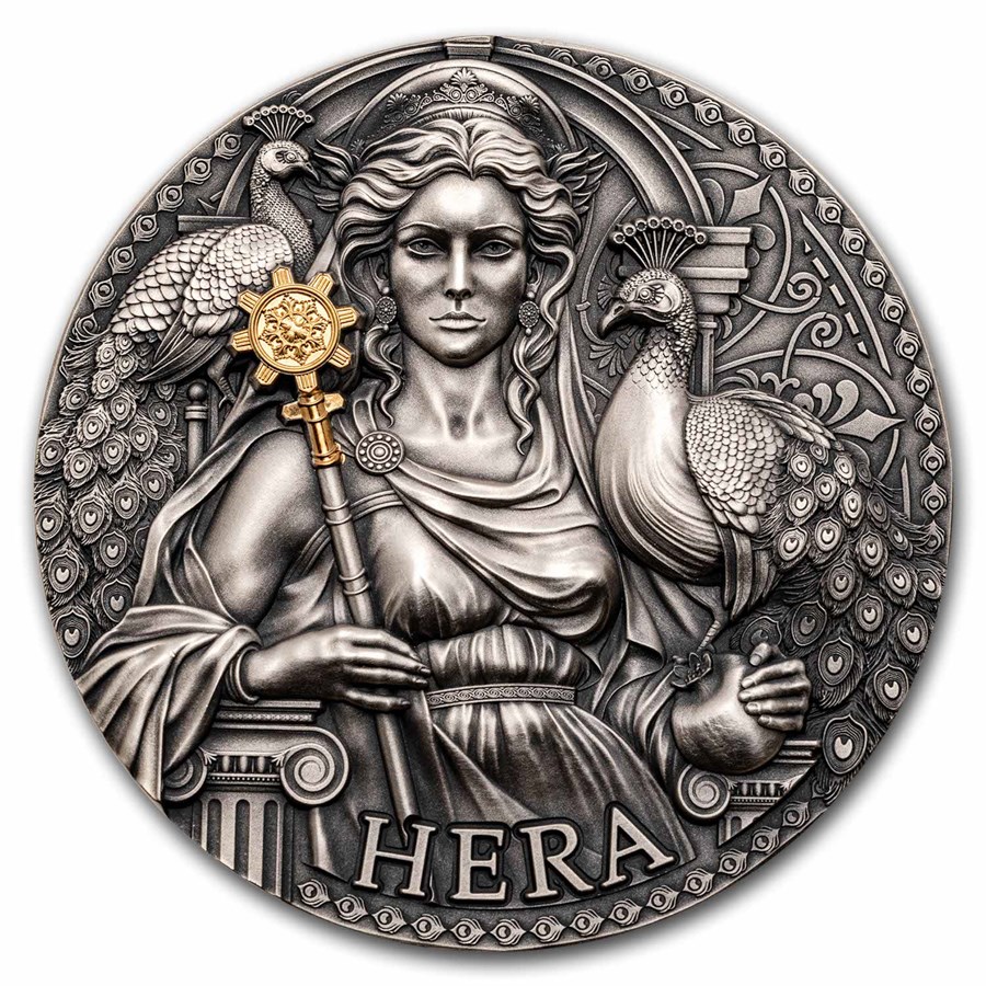 2024 Republic of Cameroon 3 oz Silver Greek Mythology; Hera