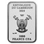 2024 Republic of Cameroon Black Proof Silver Tarot: The Chariot
