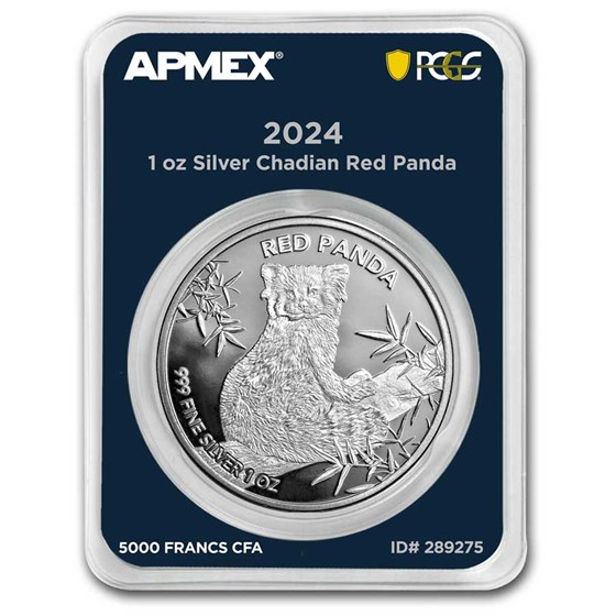 2024 Republic of Chad 1 oz Silver Red Panda (MD Premier + PCGS) 2024 Republic of Chad 1 oz Silver Red Panda (MD Premier + PCGS)