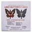 2024 Republic of Ghana 1 oz Silver Lady Butterfly Shaped Coin