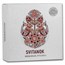 2024 Republic of Ghana 1 oz Silver Ukrainian Pysanka: Svitanok