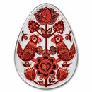 2024 Republic of Ghana 1 oz Silver Ukrainian Pysanka: Svitanok