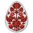 2024 Republic of Ghana 1 oz Silver Ukrainian Pysanka: Svitanok