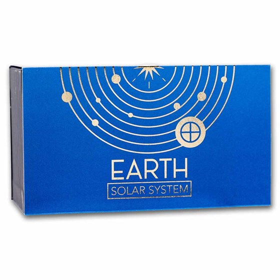 Silver Solar System 2024 Republic of Ghana 2 oz Silver Solar System: Earth