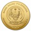 2024 Rwanda 1 oz Gold Nautical Ounce Cutty Sark BU