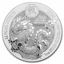 2024 Rwanda 1 oz Silver Lunar Year of the Dragon BU