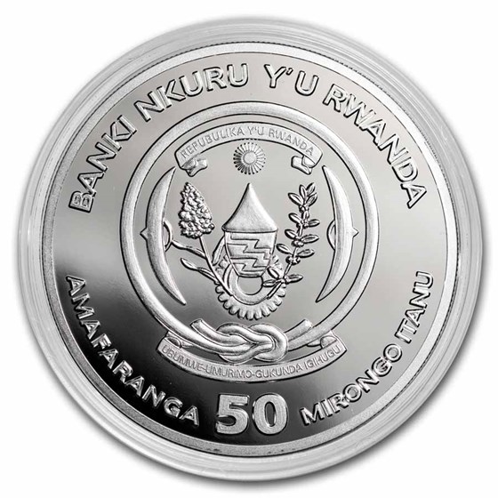 Buy 2024 Rwanda 1 oz Silver Lunar Year of the Dragon Proof APMEX