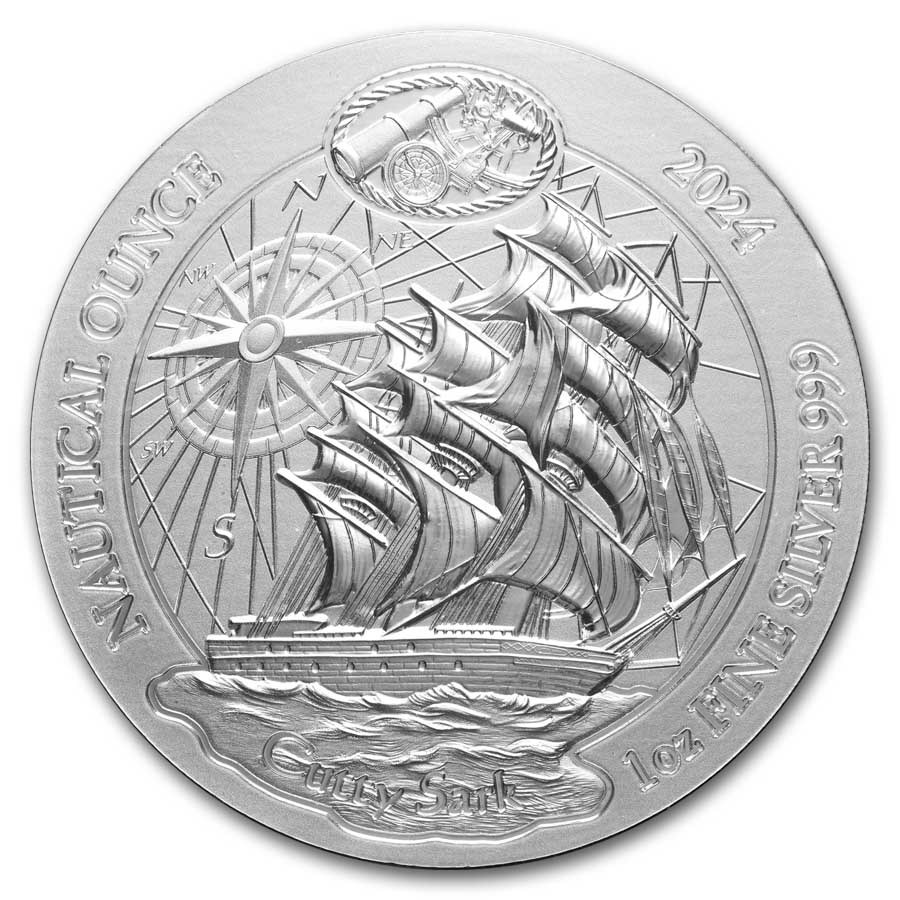 2024 Rwanda 1 oz Silver Nautical Ounce Cutty Sark BU