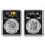 2024-S Morgan & Peace Reverse Proof Set PR-70 PCGS (AR, Black)