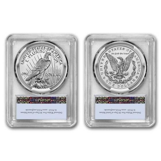 2024-S Morgan & Peace Reverse Proof Set PR-70 PCGS (FS)