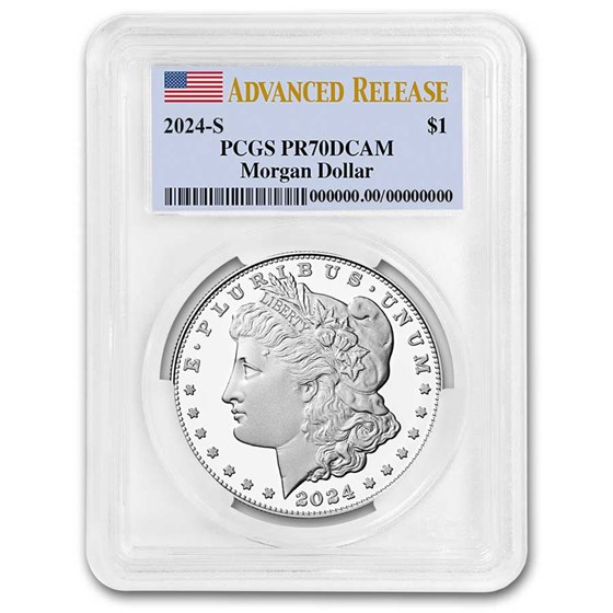 2024-S Proof Silver Morgan Dollar PR-70 PCGS (Advanced Release) 2024-S Proof Silver Morgan Dollar PR-70 PCGS (Advanced Release)