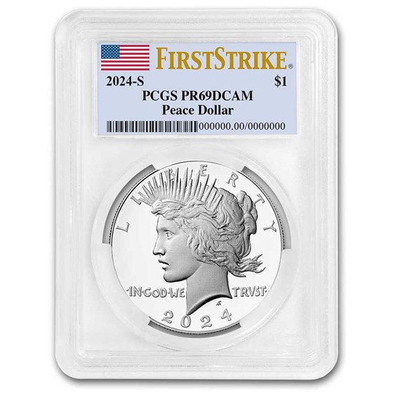 2024-S Proof Silver Peace Dollar PR-69 PCGS (FirstStrike) 2024-S Proof Silver Peace Dollar PR-69 PCGS (FirstStrike)