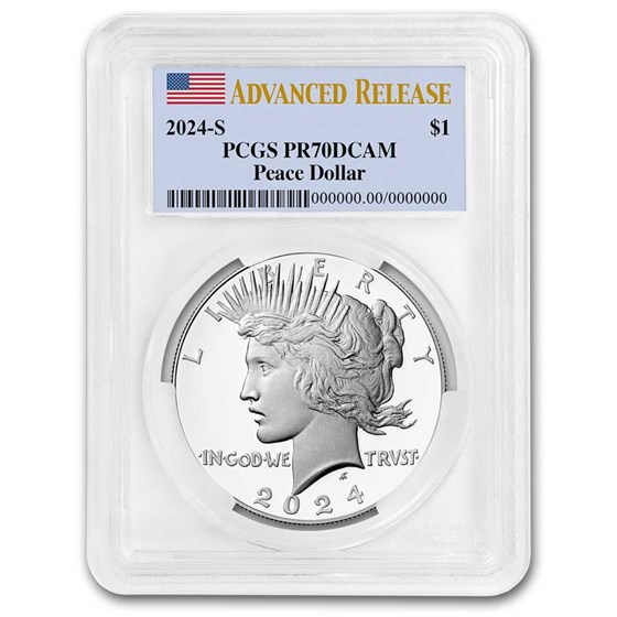 2024-S Proof Silver Peace Dollar PR-70 PCGS (Advanced Release) 2024-S Proof Silver Peace Dollar PR-70 PCGS (Advanced Release)