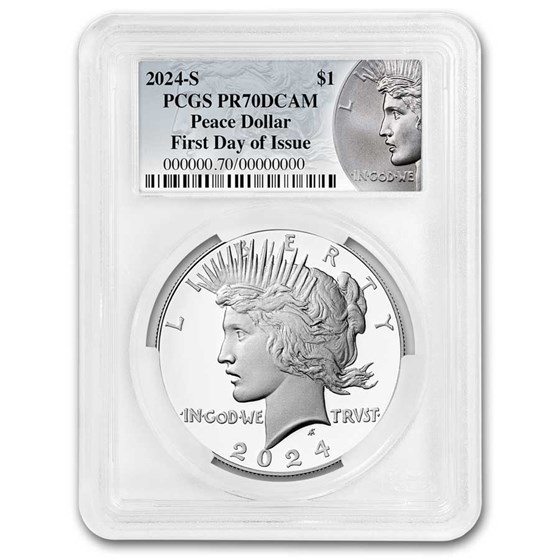 2024-S Proof Silver Peace Dollar PR-70 PCGS (FDI, Peace Label) 2024-S Proof Silver Peace Dollar PR-70 PCGS (FDI, Peace Label)