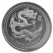 Buy 2024 Samoa 1/2 oz Silver Year of the Dragon BU | APMEX