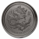 2024 Samoa 1/2 oz Silver 1 Tala Year of the Dragon (Rhodium)