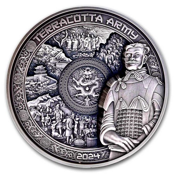 2024 Samoa 1 kilo Silver Terracotta Army 8-Layer Coin 2024 Samoa 1 kilo Silver Terracotta Army 8-Layer Coin