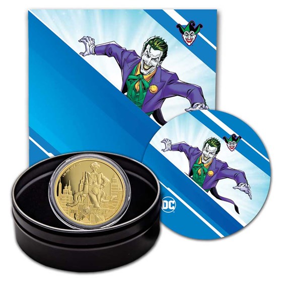 2024 Samoa 1 oz Gold DC Comics The Joker BU 2024 Samoa 1 oz Gold DC Comics The Joker BU