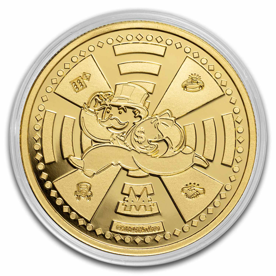 モノポリー 1オンス 銀貨 2024年 サモア 記念 2024 Samoa 1 oz Gold Mr. Monopoly BU | eBay