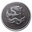 2024 Samoa 1 oz Silver 1 Tala Year of the Dragon (Antique)