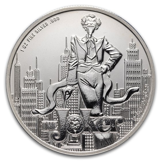 2024 Samoa 1 oz Silver DC Comics The Joker BU (Abrasion)