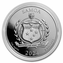 2024年　サモア　ゴールデンイーグル銀貨 プルーフライク 2024 Samoa 1 oz Silver Golden Eagle Proof Like