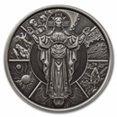 2024 Samoa 1 oz Silver Jesus The Creator (Antiqued)