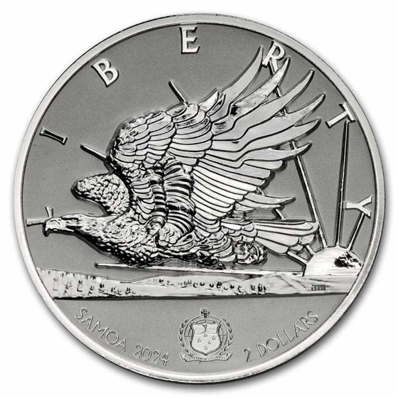 2024 Samoa 1 oz Silver Light of Liberty by Susan Taylor Proof 2024 Samoa 1 oz Silver Light of Liberty by Susan Taylor Proof