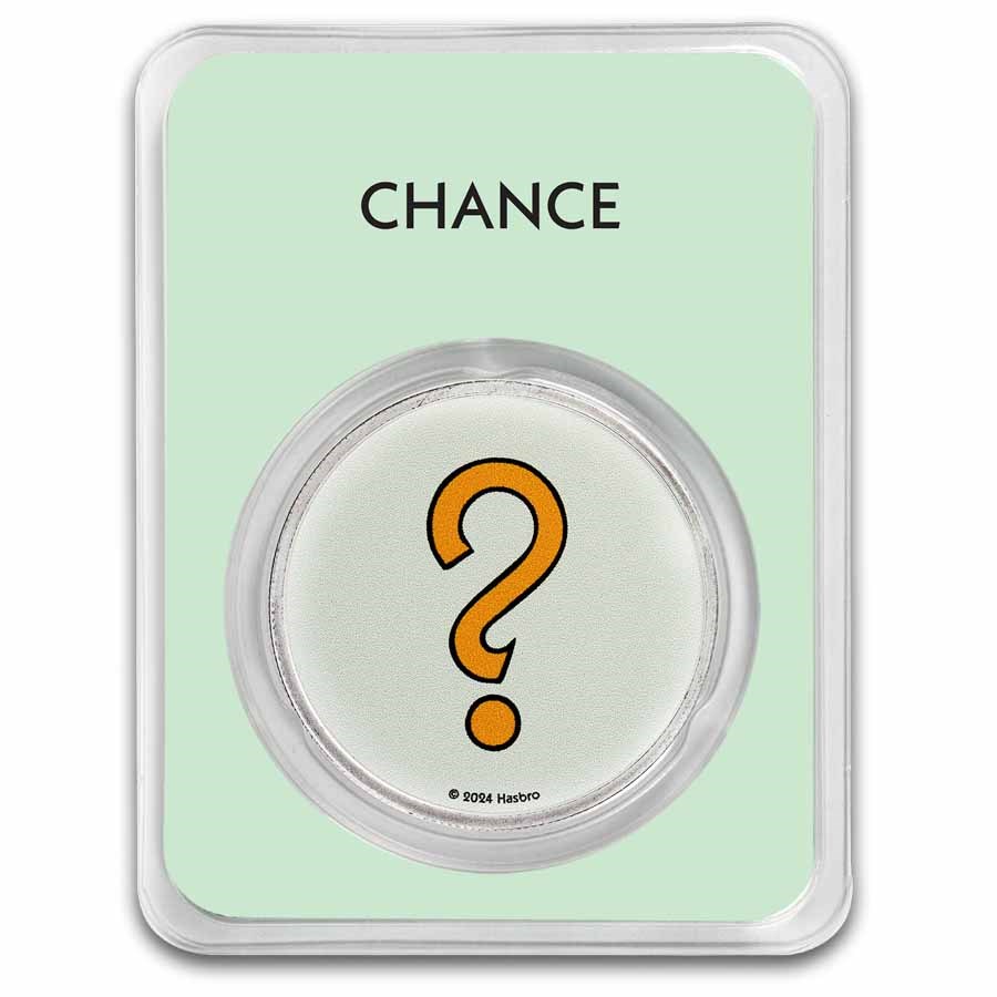 2024 Samoa 1 oz Silver Monopoly Board Space: Chance with TEP