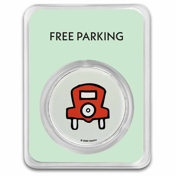 2024 Samoa 1 oz Silver Monopoly Board Space: Free Parking w/ TEP 2024 Samoa 1 oz Silver Monopoly Board Space: Free Parking w/ TEP