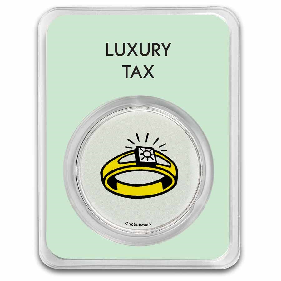 2024 Samoa 1 oz Silver Monopoly Board Space: Luxury Tax with TEP