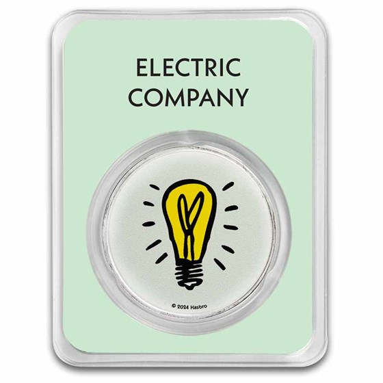 2024 Samoa 1 oz Silver Monopoly Electric Company with TEP 2024 Samoa 1 oz Silver Monopoly Electric Company with TEP