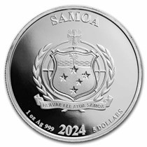 サモア　モノポリー銀貨　1オンス　TEP 2024 Samoa 1 oz Silver Mr. Monopoly (with TEP)
