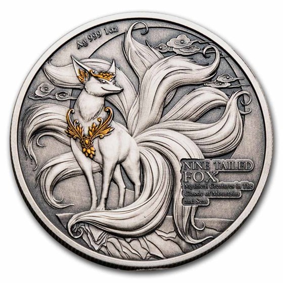 2024 Samoa 1 oz Silver Nine Tailed Fox