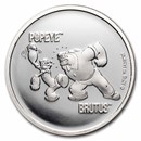 2024 Samoa 1 oz Silver Popeye and Brutus BU