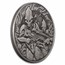 2024 Samoa 1 oz Silver Space Alien Battle Antique