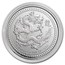 2024 Samoa 2 oz Silver 5 Tala Year of the Dragon BU (Off-Quality)