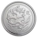 2024 Samoa 2 oz Silver 5 Tala Year of the Dragon BU (Off-Quality)