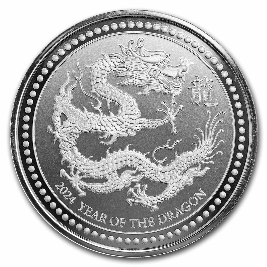 Buy 2024 Samoa 2 oz Silver 5 Tala Year of the Dragon BU | APMEX Buy 2024 Samoa 2 oz Silver 5 Tala Year of the Dragon BU | APMEX