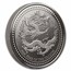 2024 Samoa 2 oz Silver 5 Tala Year of the Dragon (Rhodium)