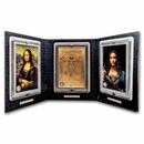 2024 Samoa 3-Coin Silver Leonardo da Vinci Collection (Box & COA)