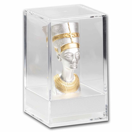 2024 Samoa 5 oz Silver Nefertiti Bust 3D Coin (with Box & COA) 2024 Samoa 5 oz Silver Nefertiti Bust 3D Coin (with Box & COA)