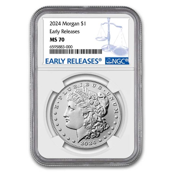 2024 Silver Morgan Dollar MS-70 NGC (Early Release) 2024 Silver Morgan Dollar MS-70 NGC (Early Release)