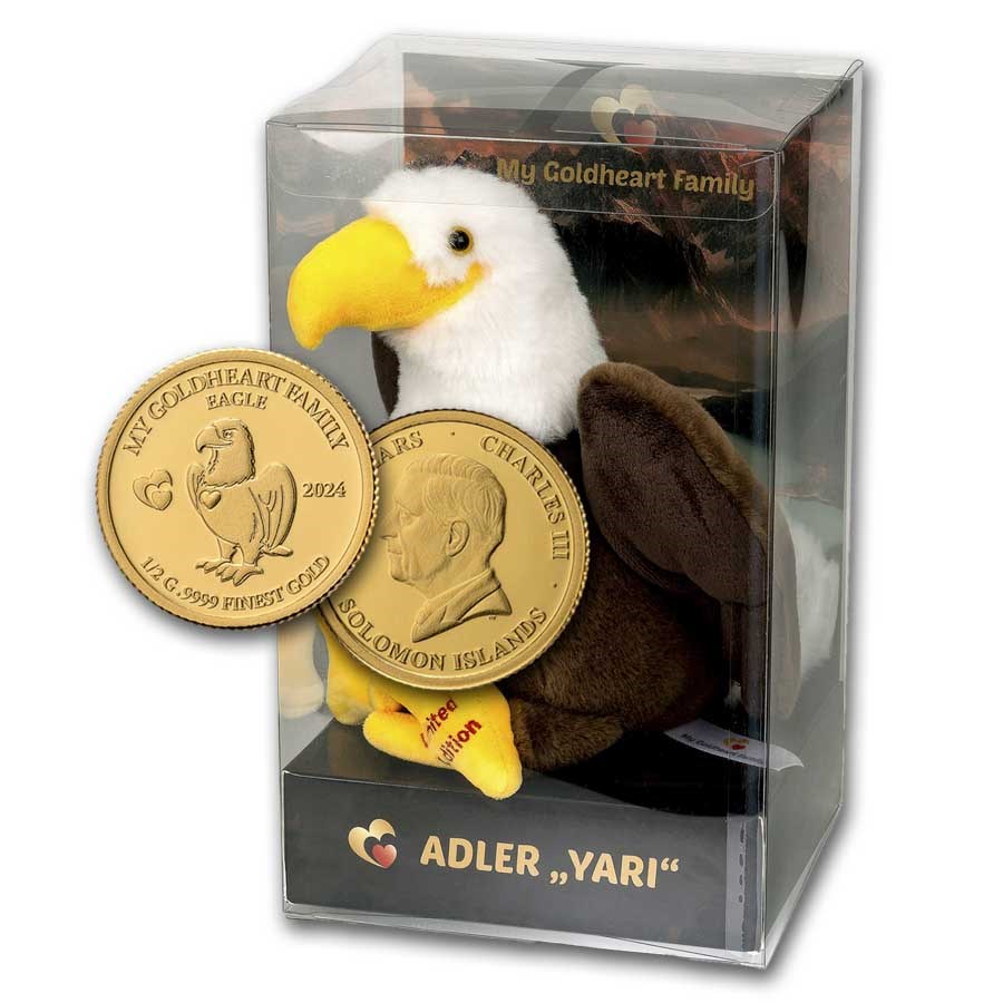 2024 Solomon Isl. 1/2 Gram Gold Goldheart Family: Eagle "Yari"
