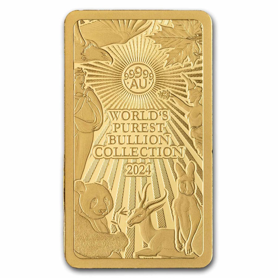 2024 Solomon Island 2 gram Gold World's Purest Bullion Coin Bar