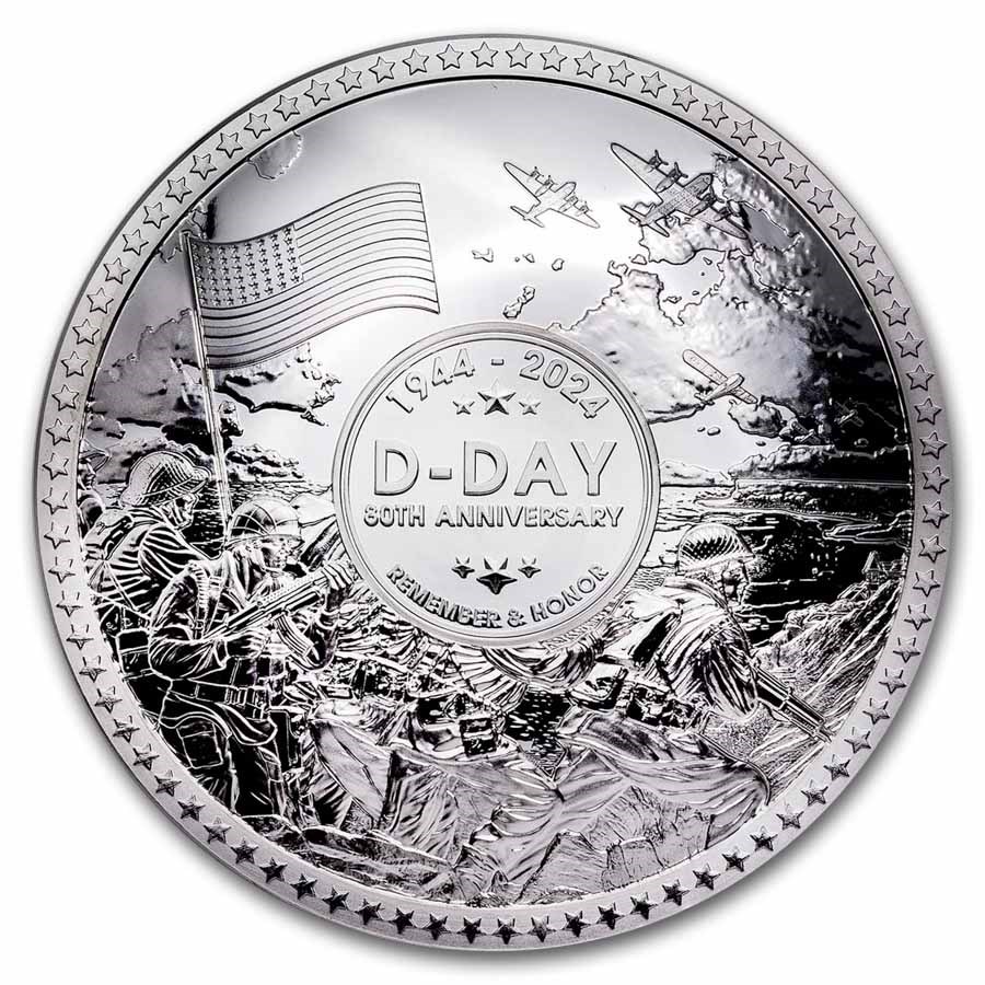 2024 Solomon Island 50 gram Silver 80th Anniv. of D-Day